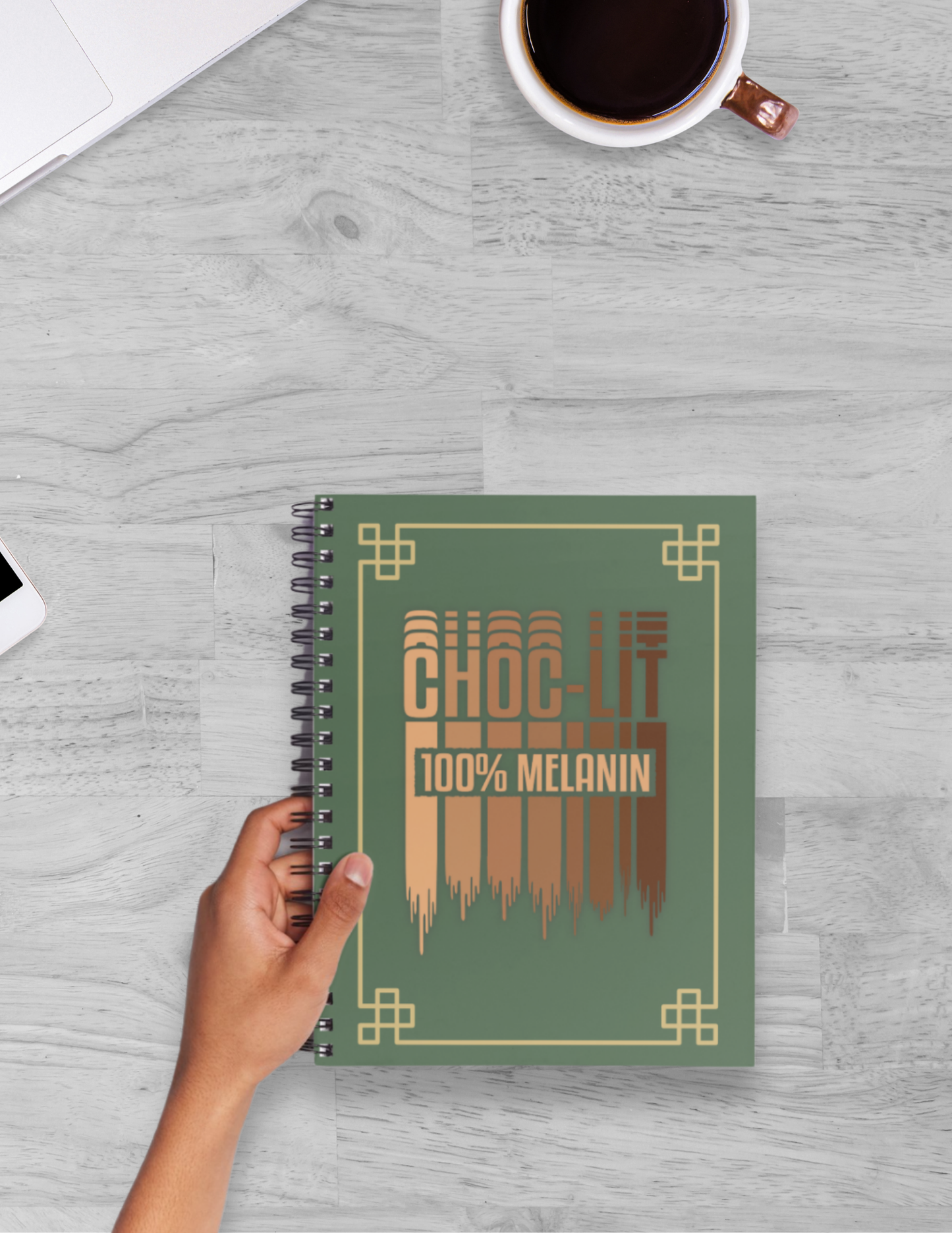 Choc-Lit Chronicles Spiral Notebook