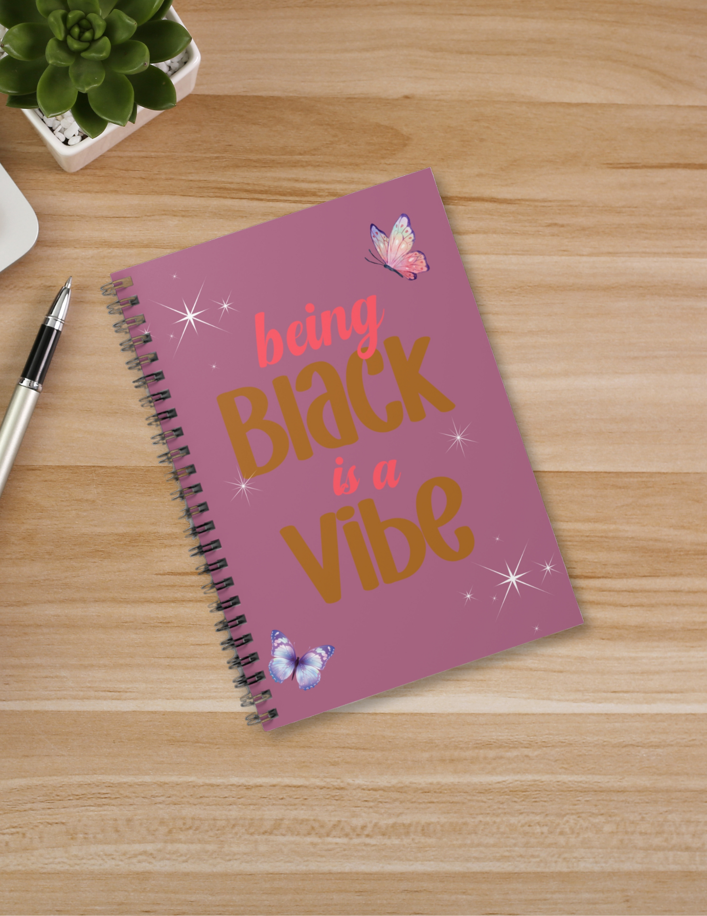 Vibes of a Queen Spiral Notebook