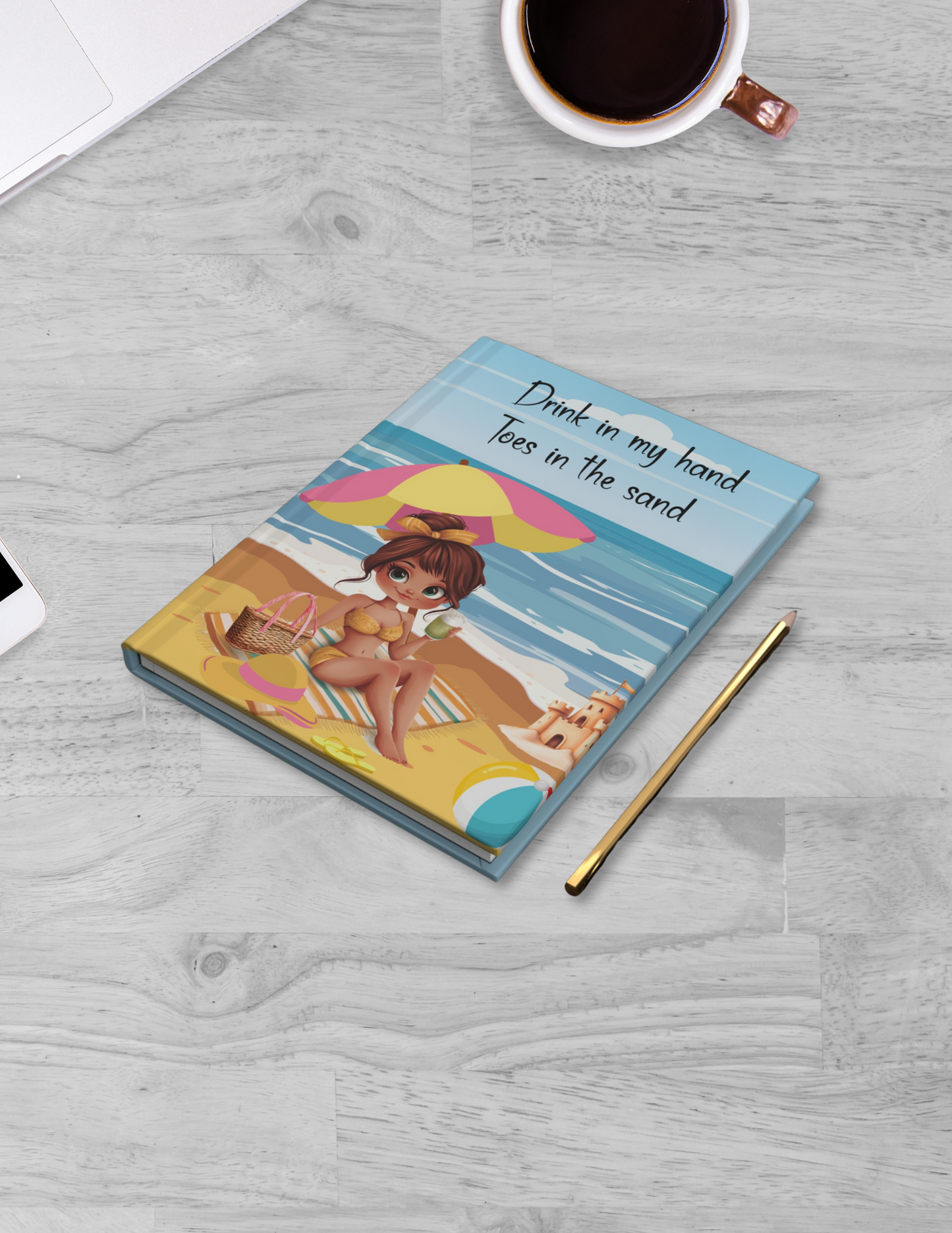 Sippin’ Pretty Hardcover Journal