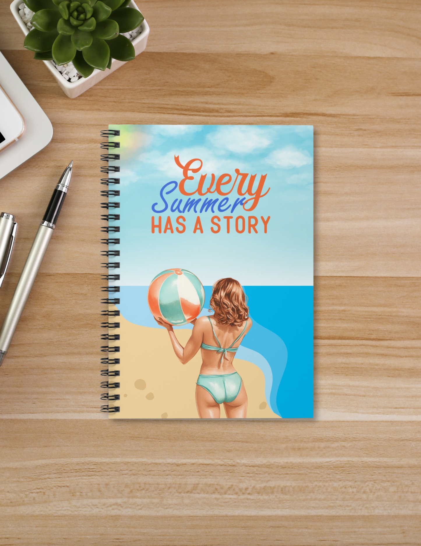 Beach Ballin Spiral Notebook