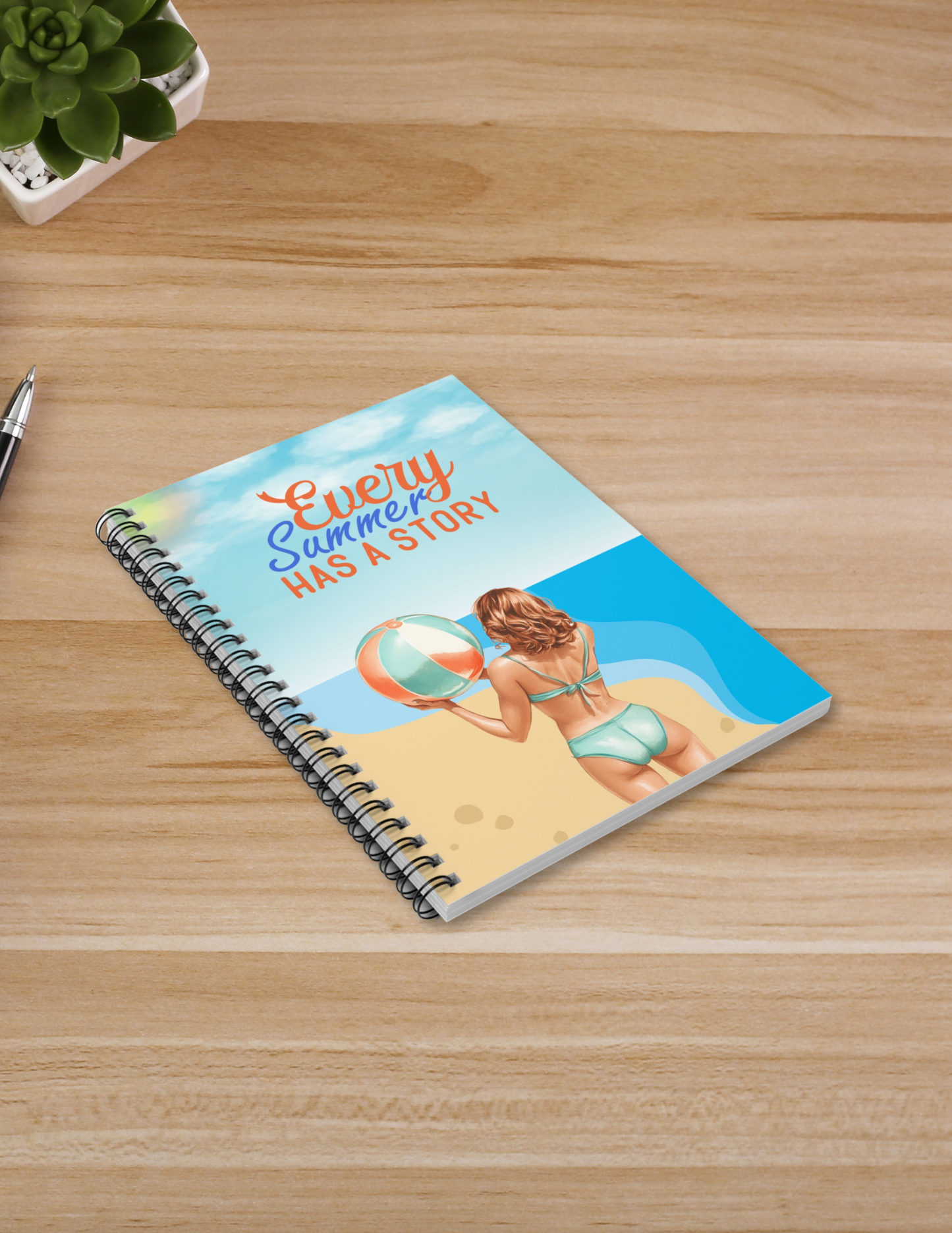 Beach Ballin Spiral Notebook