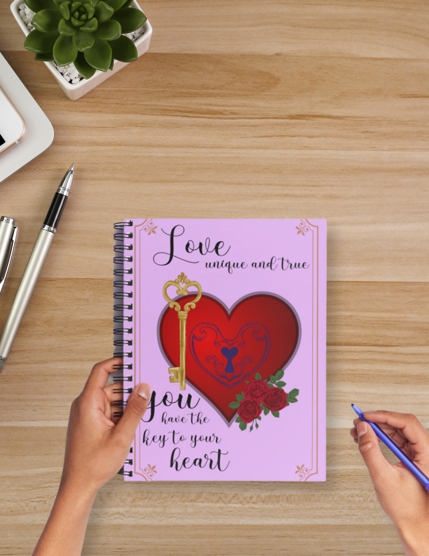 Key to Love Spiral Notebook