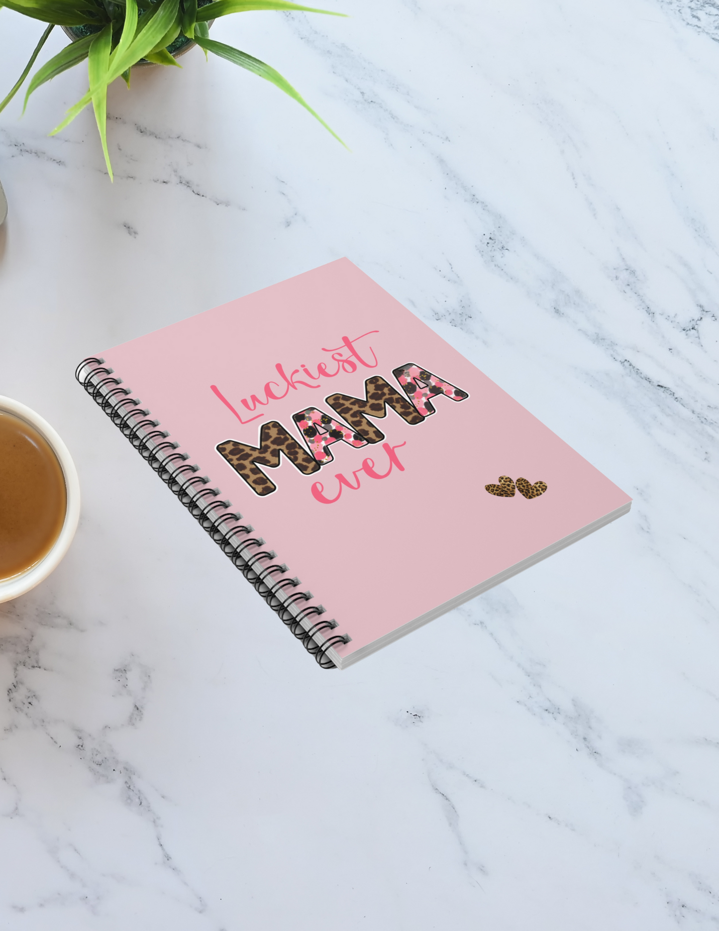 Lucky Mama Vibes Spiral Notebook
