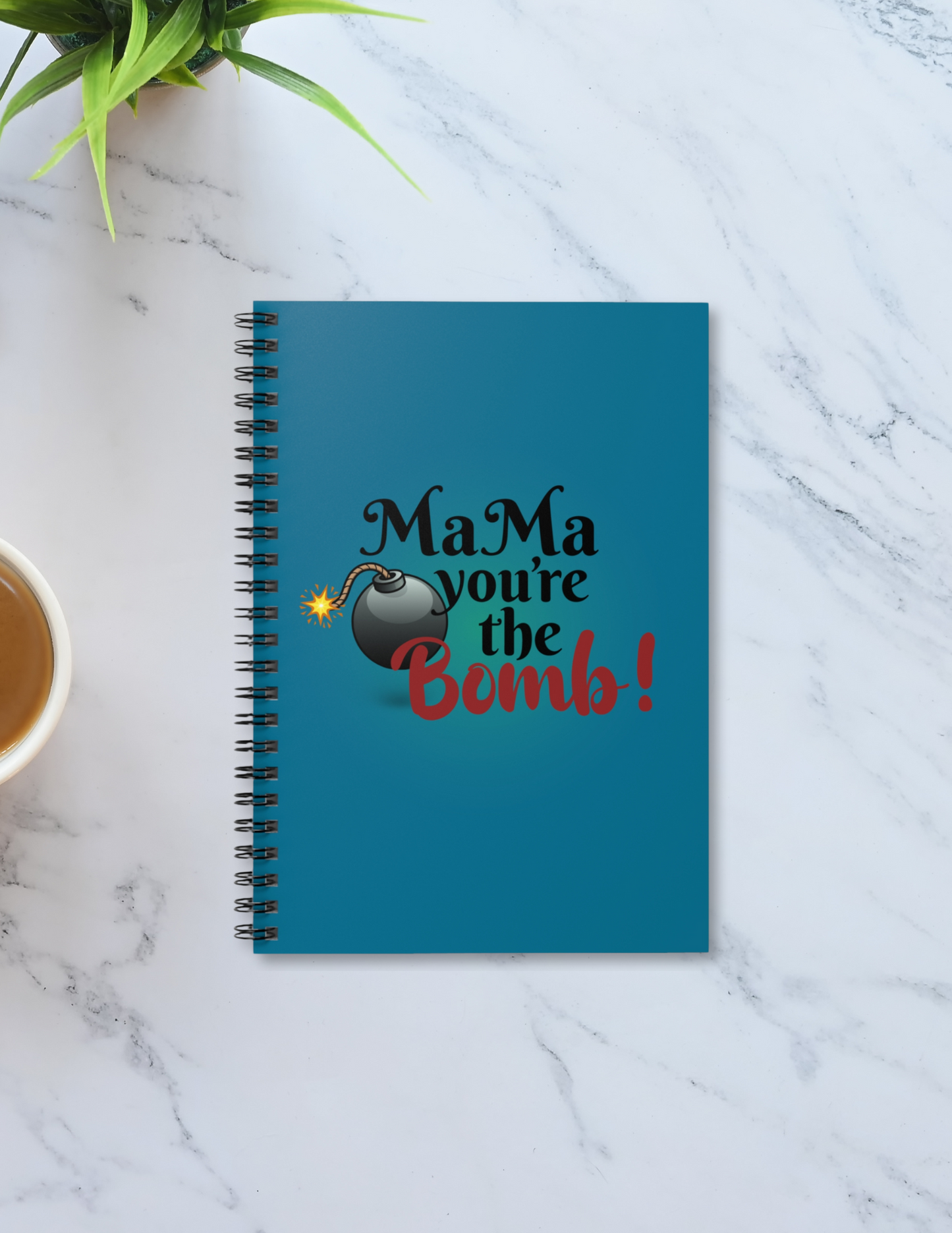 Bomb Mama Energy Spiral Notebook