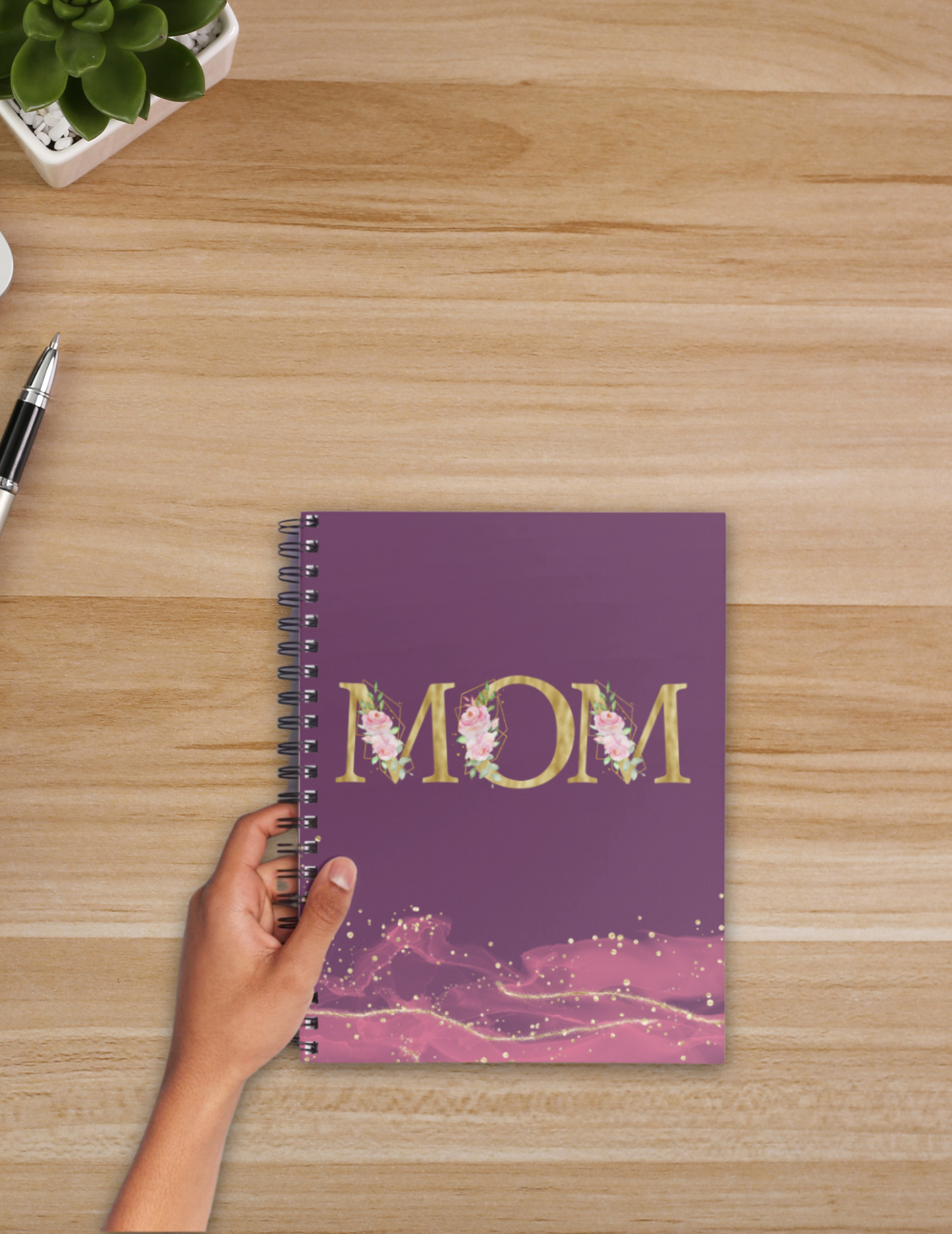 Mommy in Bloom Spiral Notebook