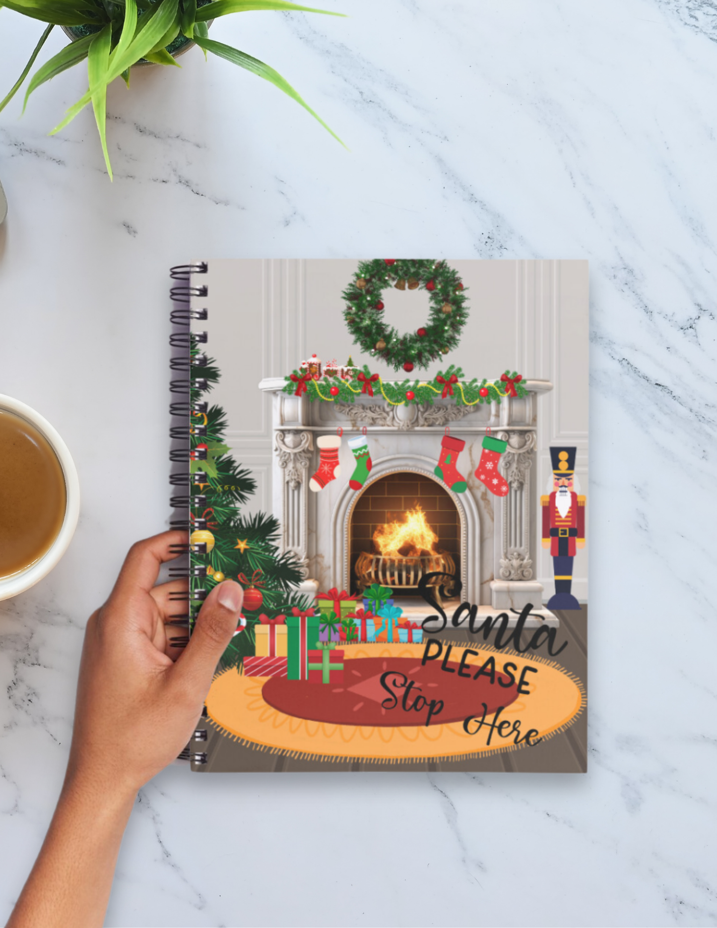Cozy Christmas Spiral Notebook