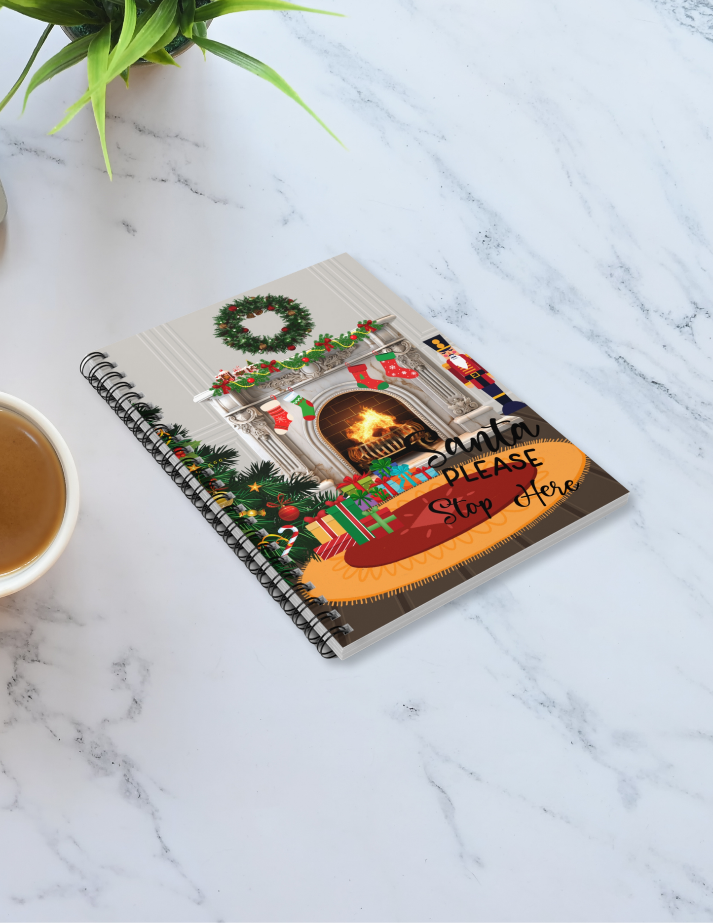 Cozy Christmas Spiral Notebook