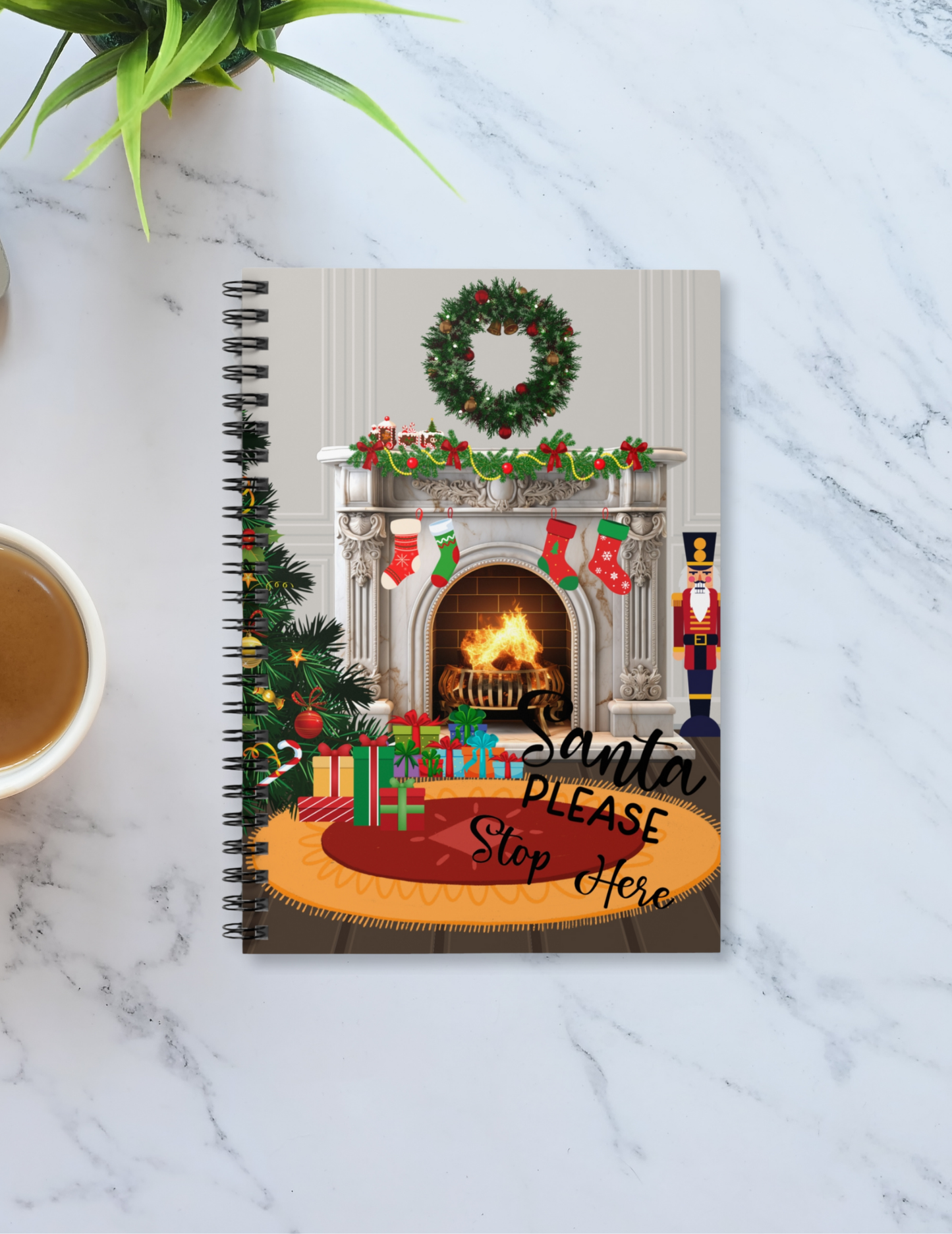 Cozy Christmas Spiral Notebook