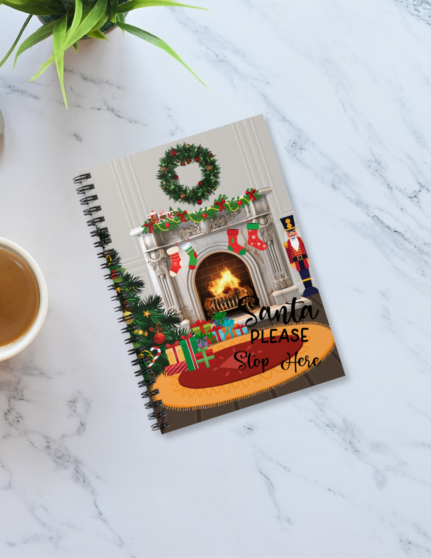 Cozy Christmas Spiral Notebook