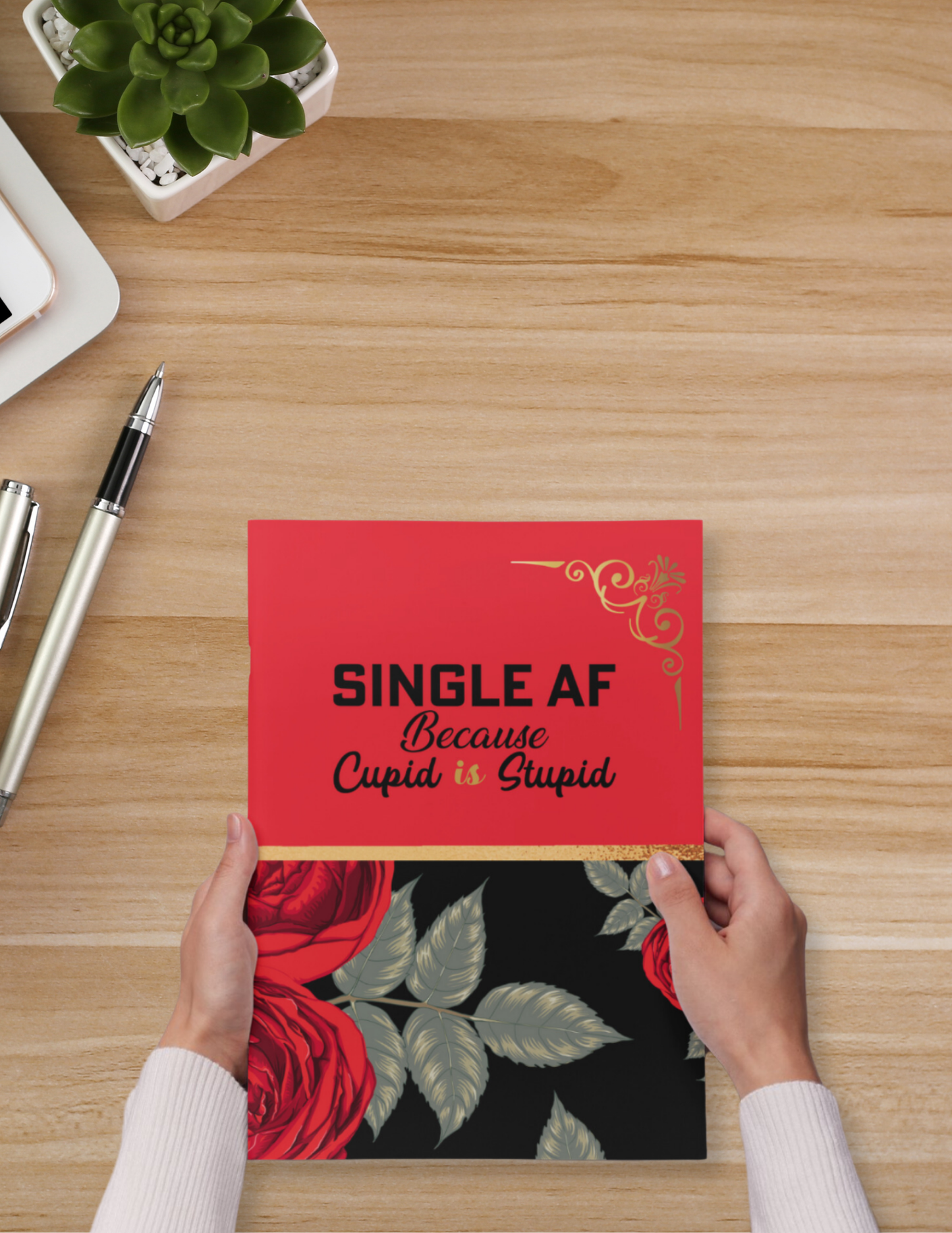 Not Today, Cupid Hardcover journal