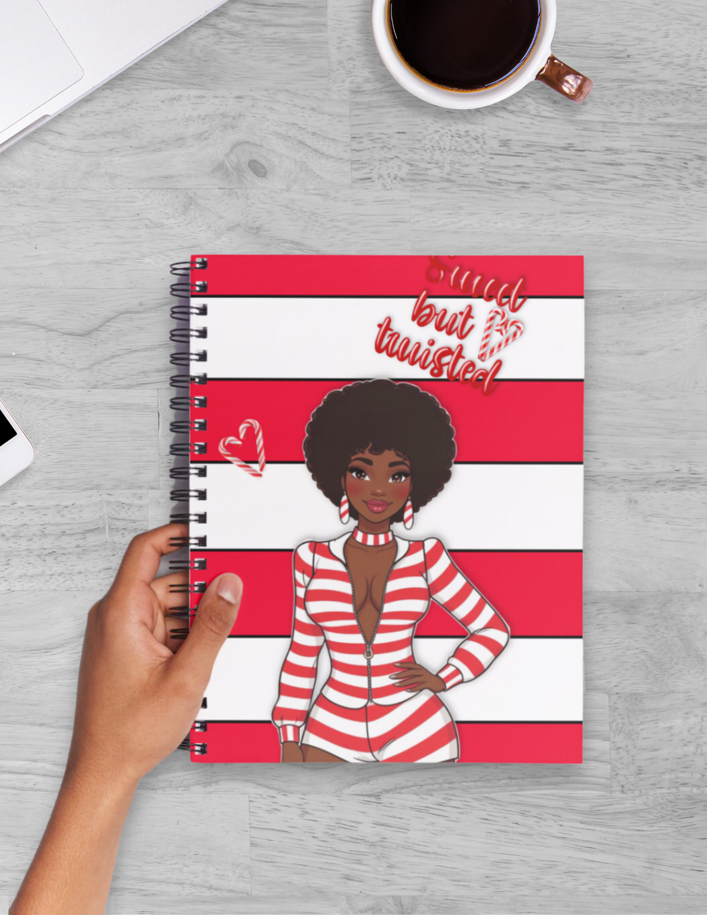 Sweet but Twisted Spiral Notebook