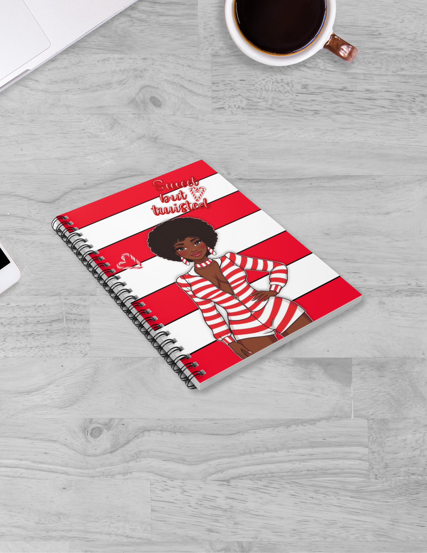 Sweet but Twisted Spiral Notebook