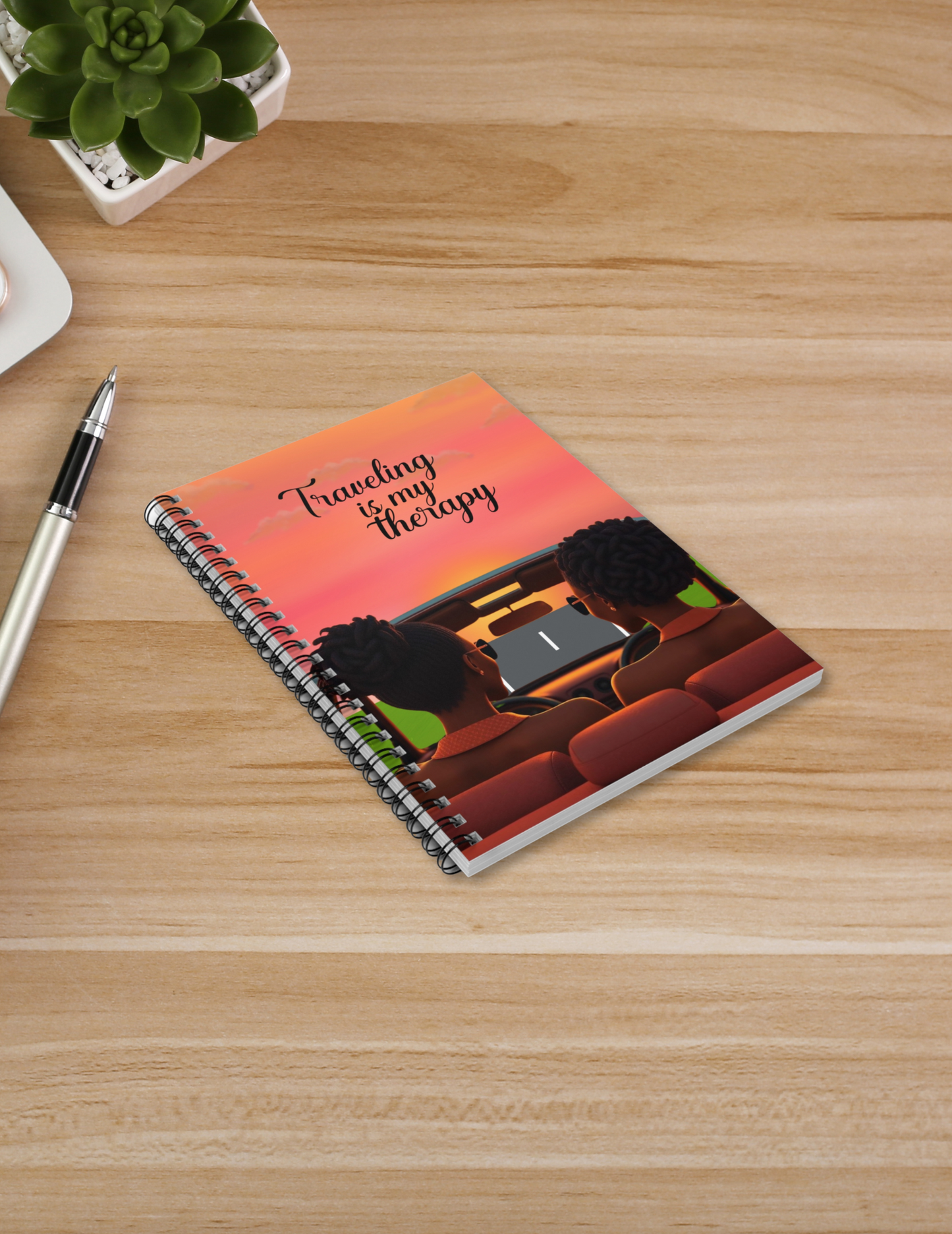 Gas Up & Glow Up Spiral Notebook