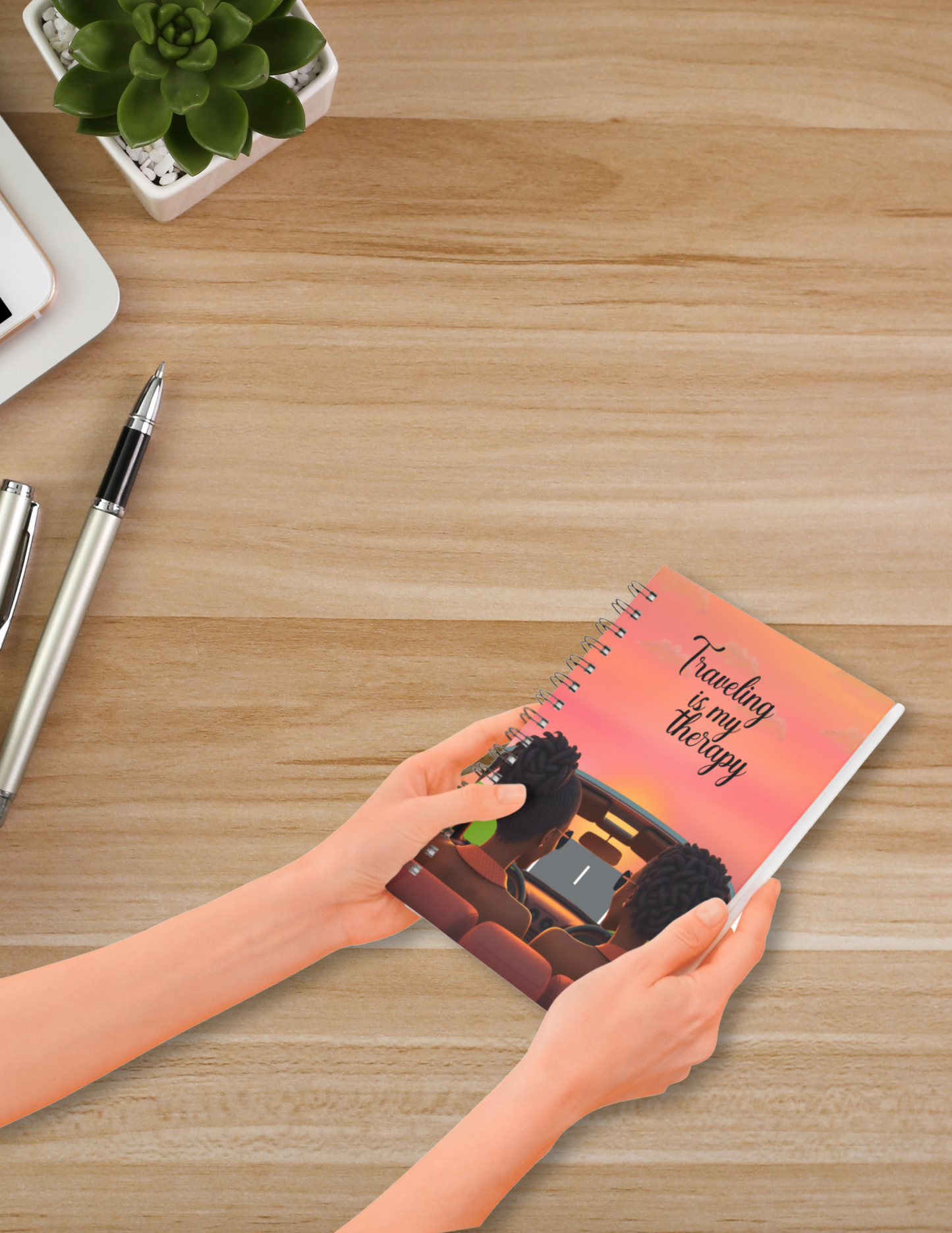 Gas Up & Glow Up Spiral Notebook
