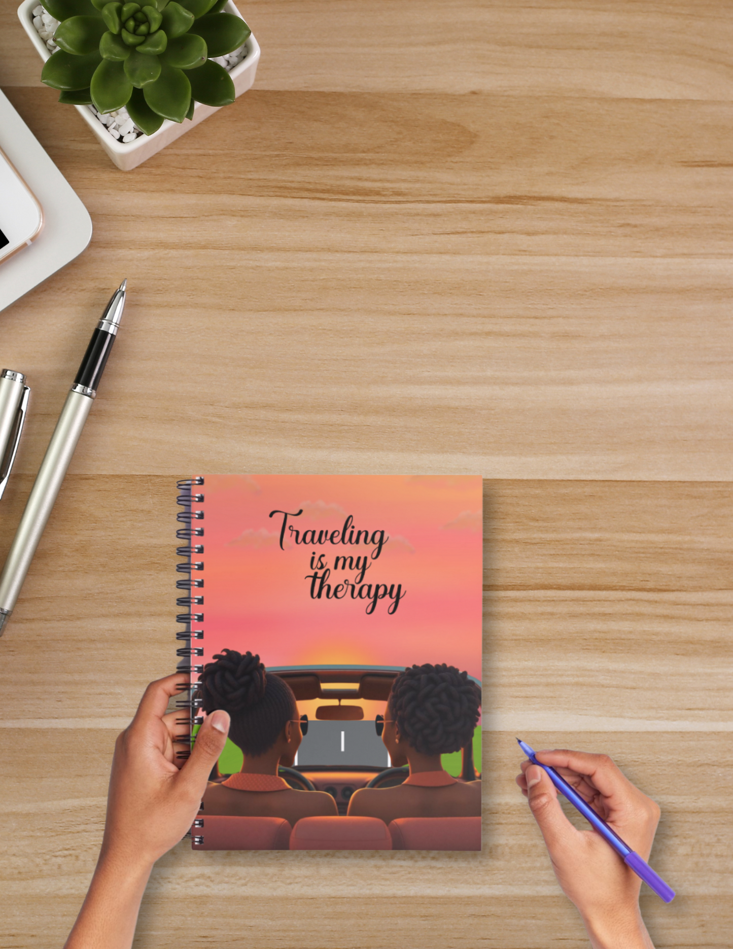 Gas Up & Glow Up Spiral Notebook