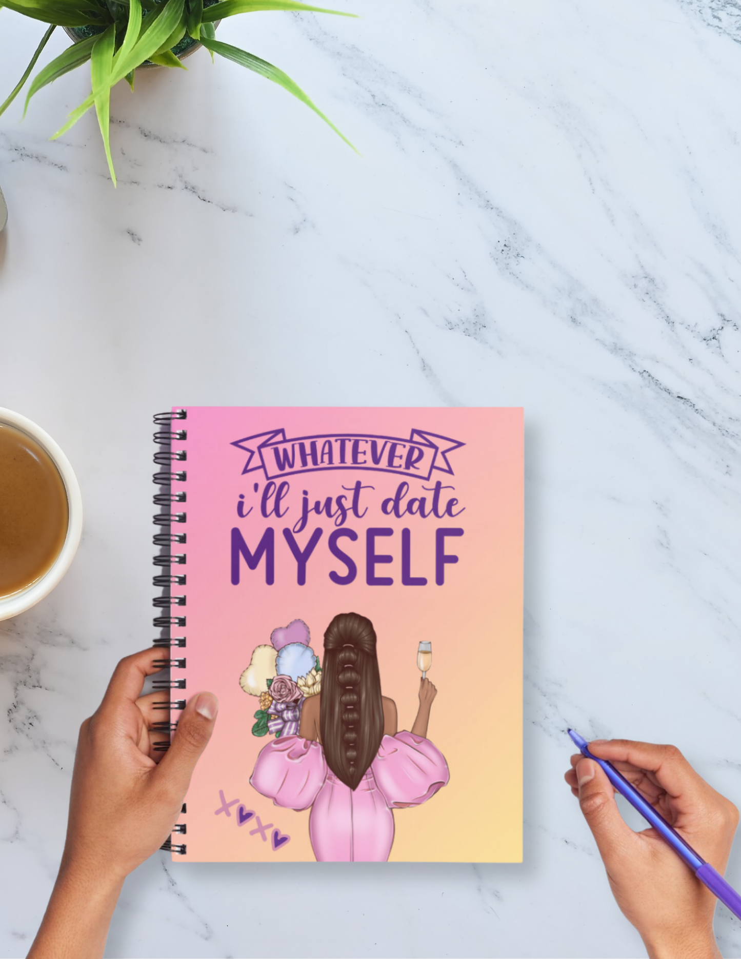 The Solo Glow-Up Spiral Notebook