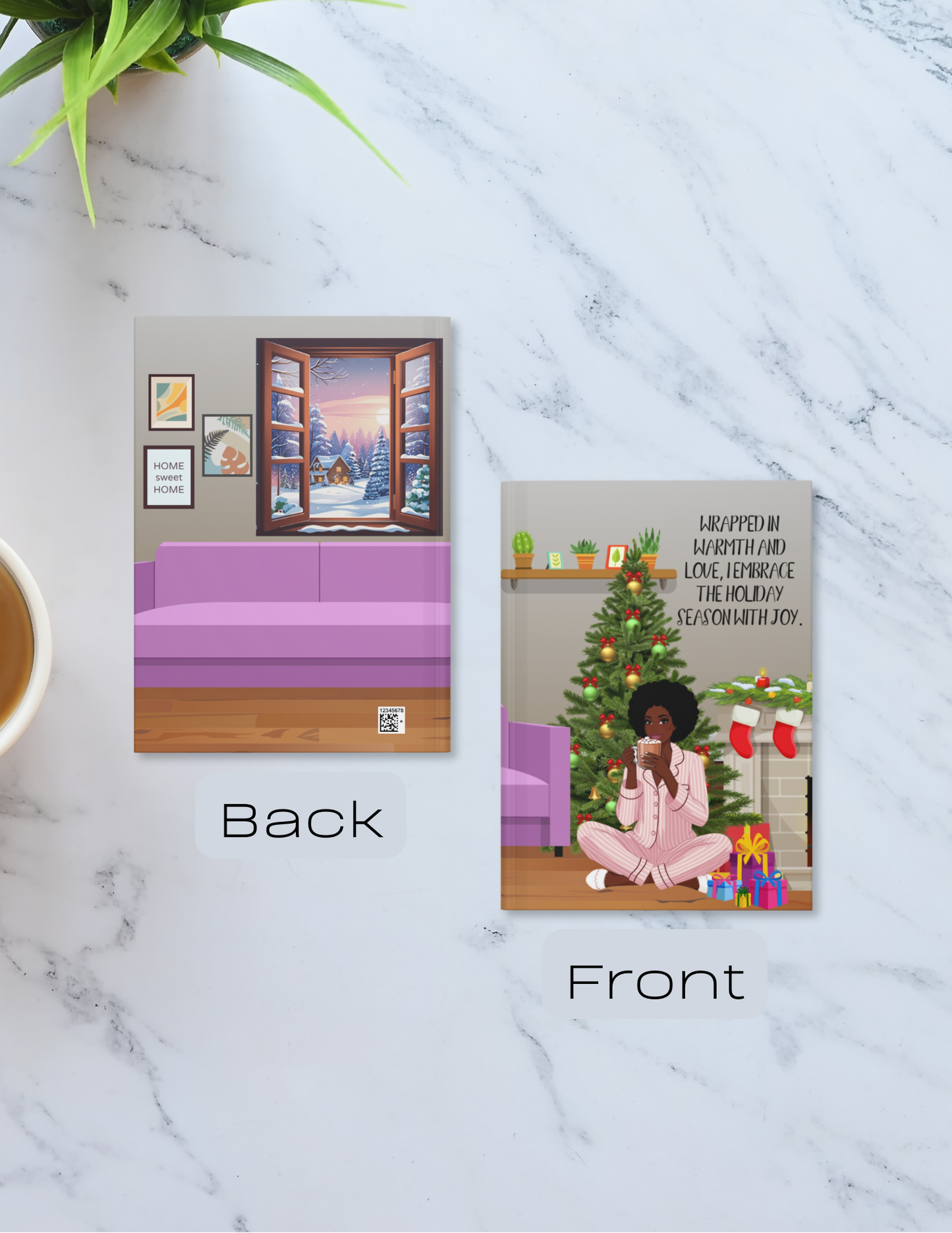 Wrapped in Holiday Joy Hardcover Journal