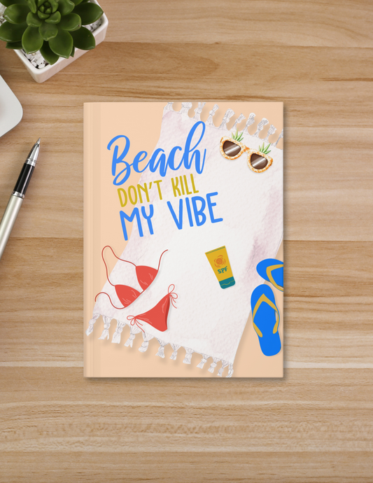 Beach Mode Activated Hardcover Journal