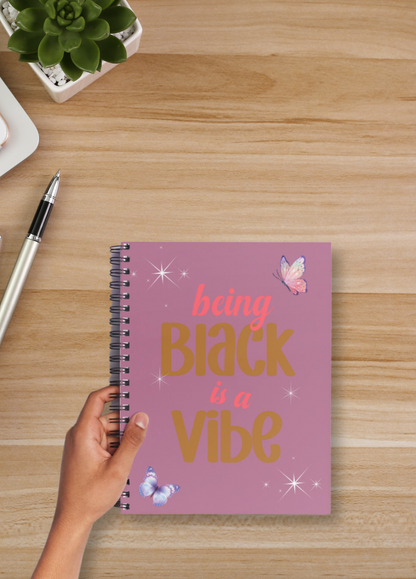 Vibes of a Queen Spiral Notebook