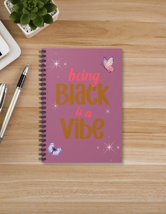 Vibes of a Queen Spiral Notebook