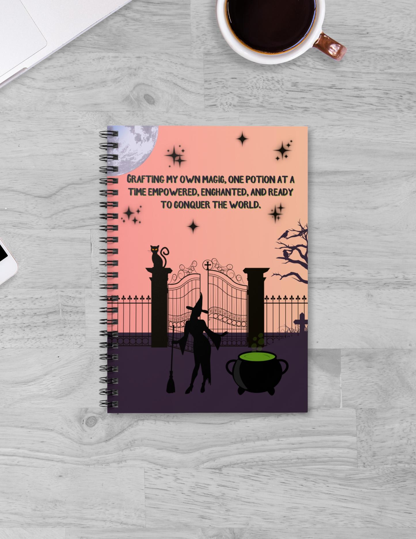 Moonlit Magic Spiral Notebook