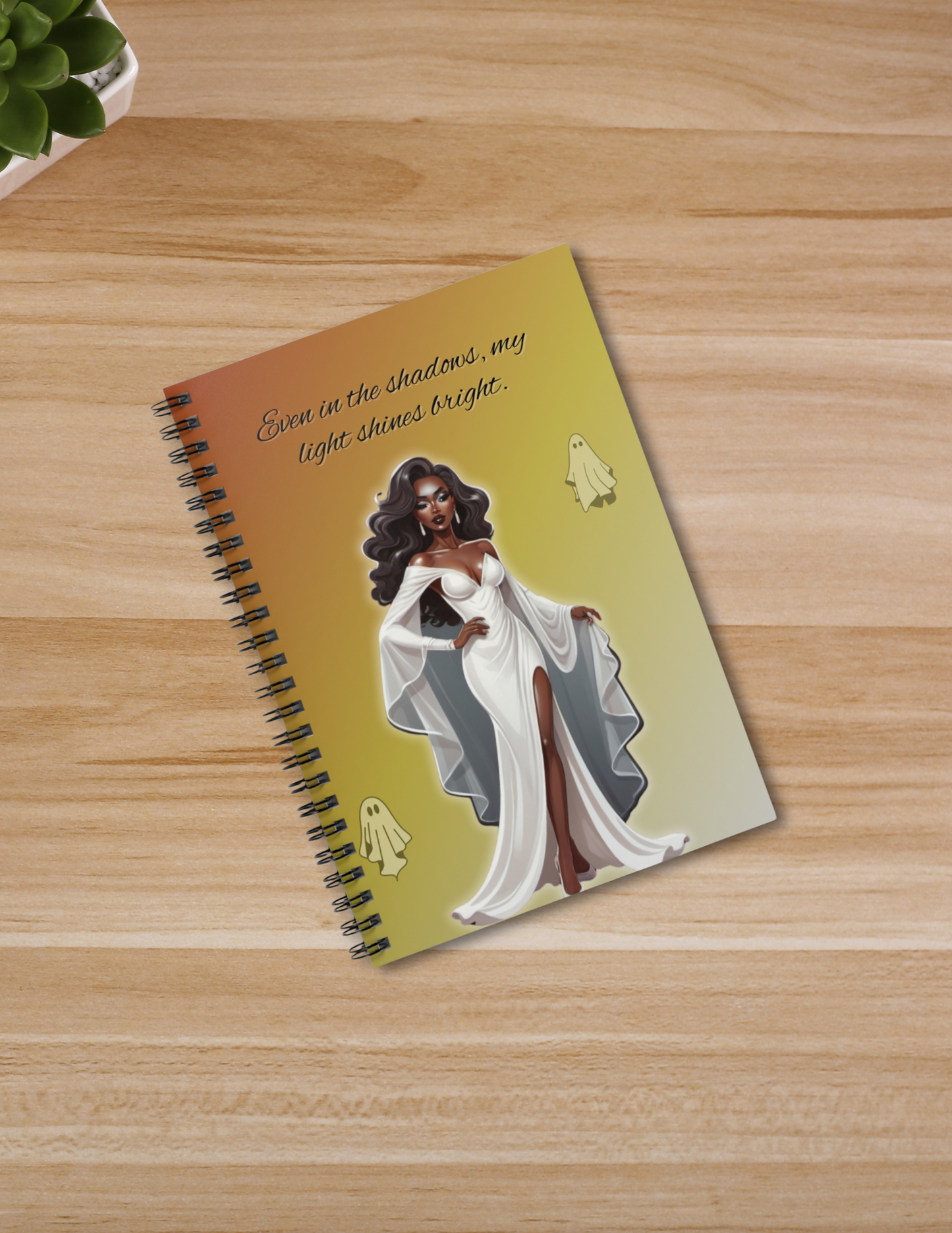 Ghostly Glow Spiral Notebook