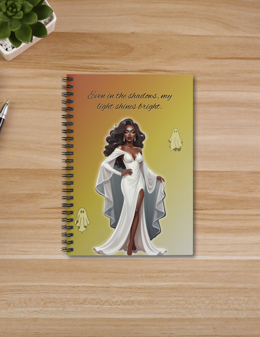 Ghostly Glow Spiral Notebook