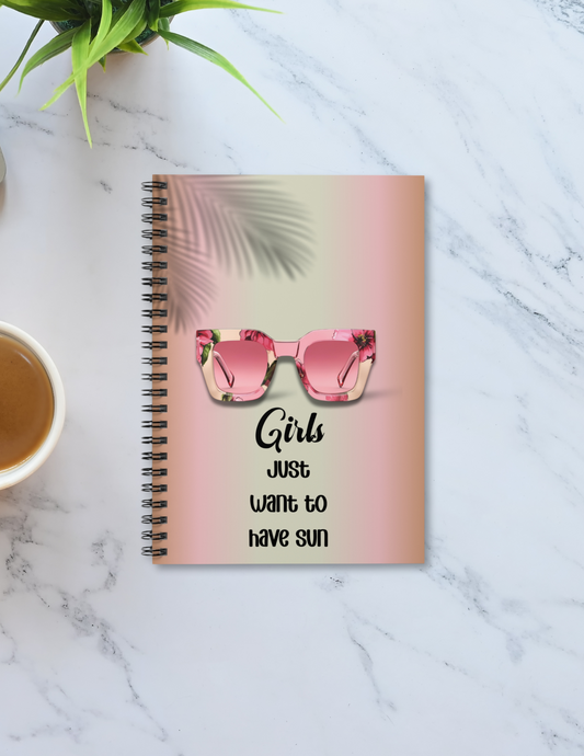 Sun Dazed Spiral Notebook