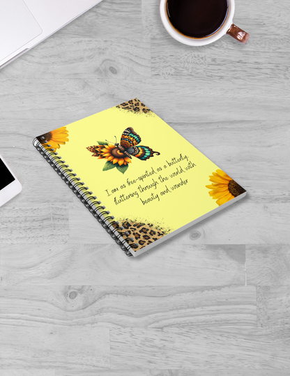 Wildflower Flutter Spiral Notebook