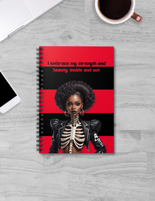 Bone-ified Beauty Spiral Notebook