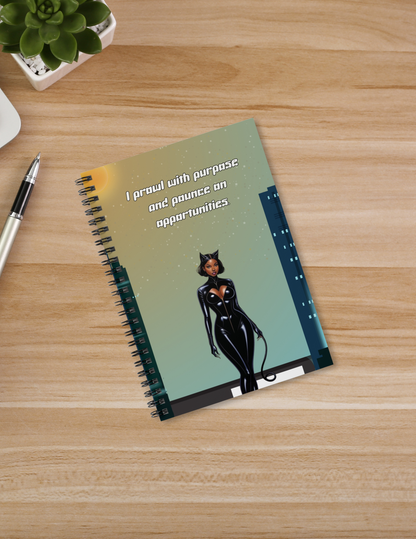 "Purr-fectly Powerful Spiral Notebook