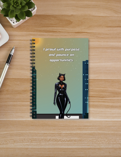 "Purr-fectly Powerful Spiral Notebook