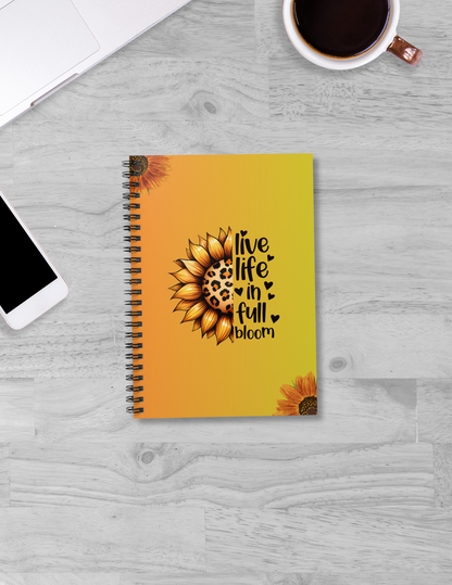 Sun Kissed Bloom Spiral Notebook