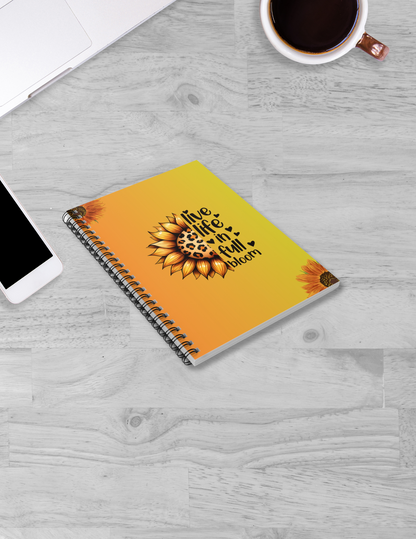 Sun Kissed Bloom Spiral Notebook