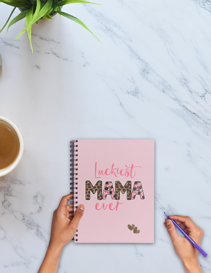 Lucky Mama Vibes Spiral Notebook