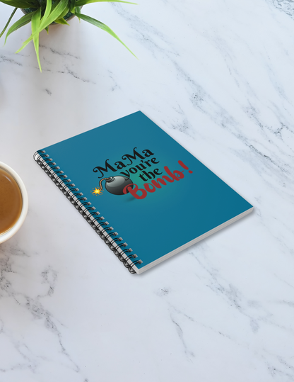 Bomb Mama Energy Spiral Notebook