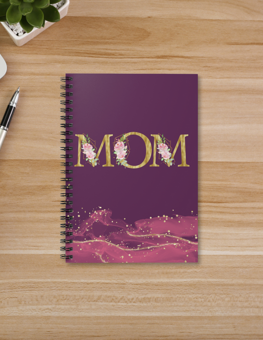 Mommy in Bloom Spiral Notebook