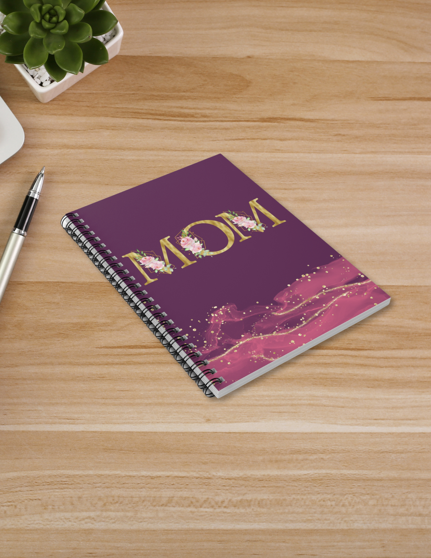 Mommy in Bloom Spiral Notebook