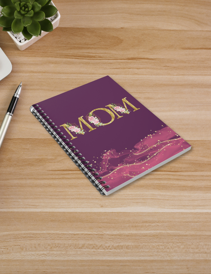 Mommy in Bloom Spiral Notebook
