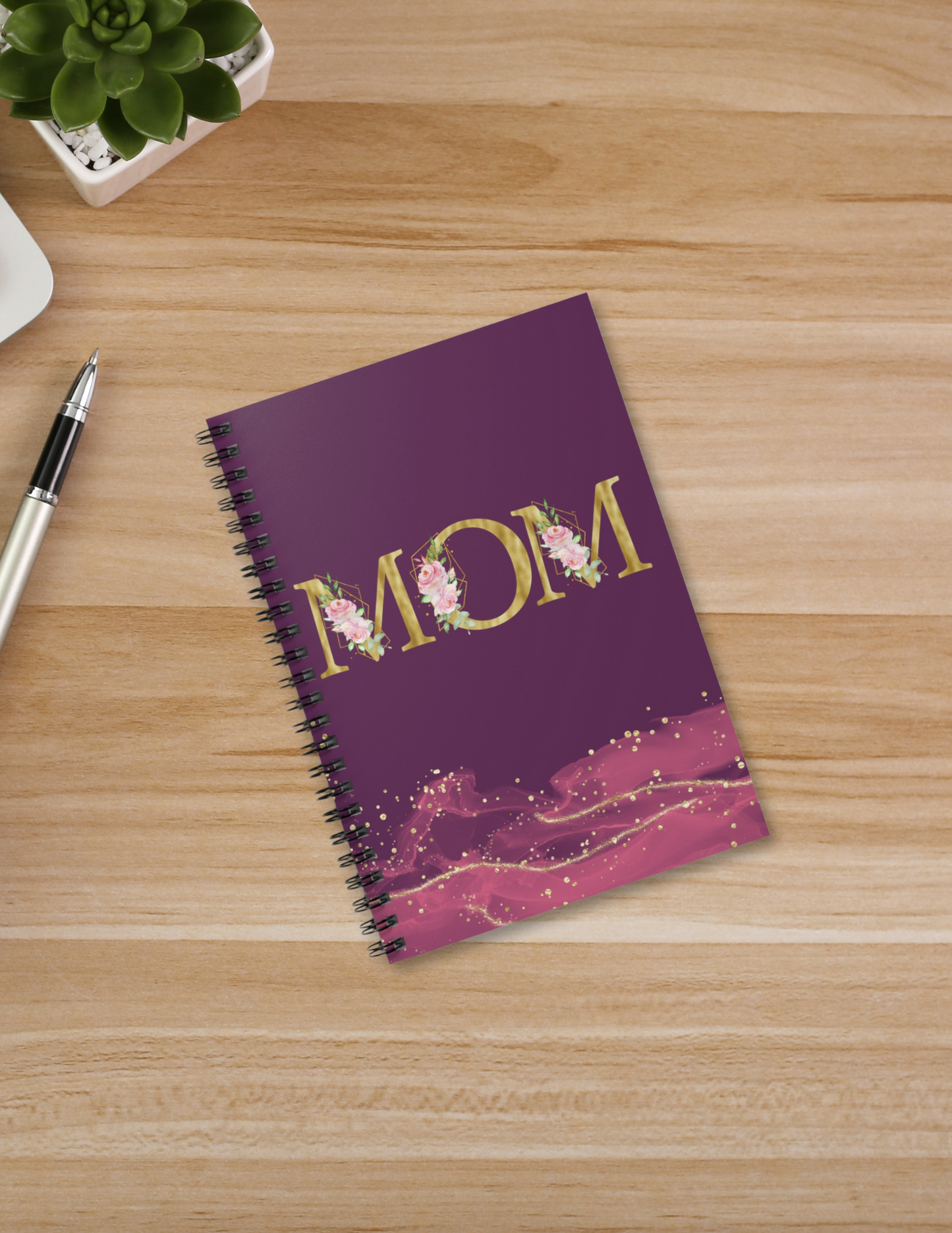 Mommy in Bloom Spiral Notebook