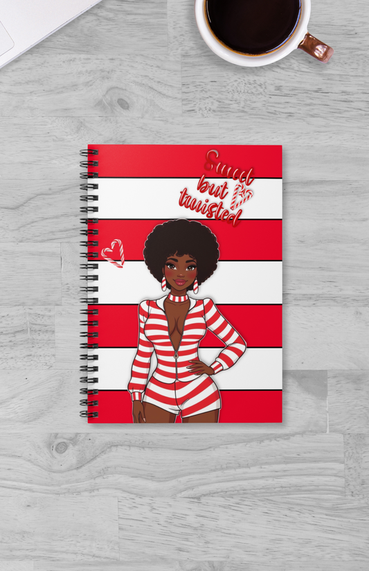 Sweet but Twisted Spiral Notebook