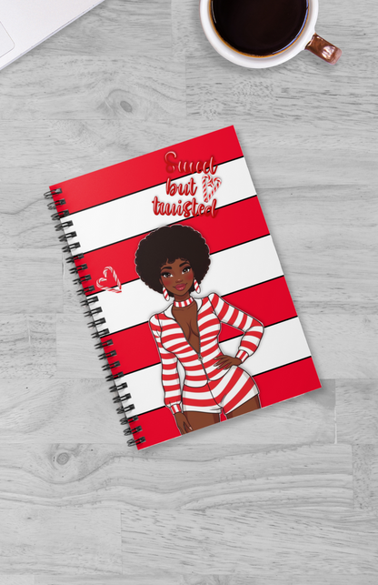 Sweet but Twisted Spiral Notebook