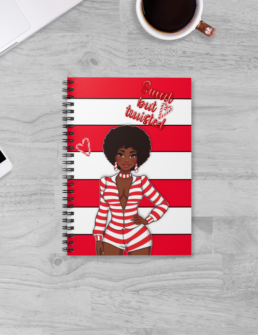 Sweet but Twisted Spiral Notebook