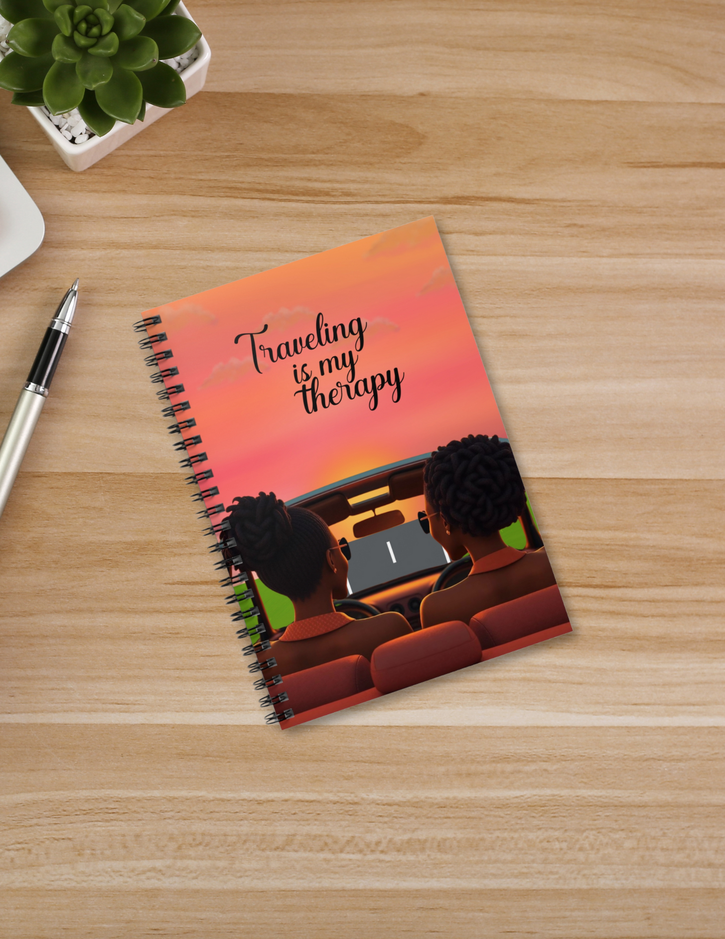 Gas Up & Glow Up Spiral Notebook