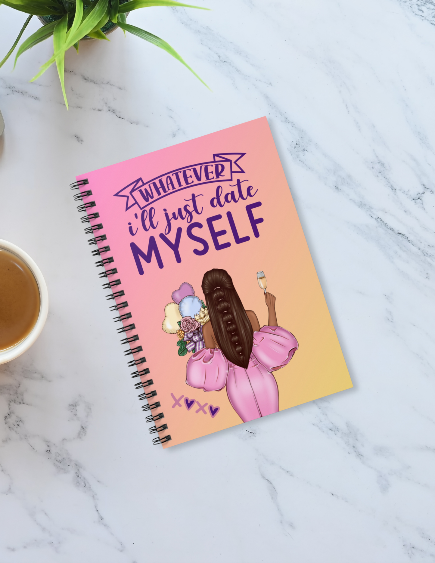 The Solo Glow-Up Spiral Notebook