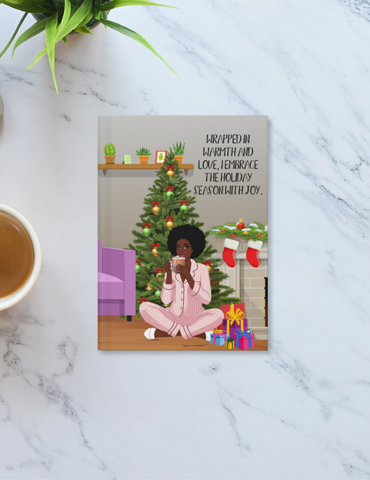 Wrapped in Holiday Joy Hardcover Journal
