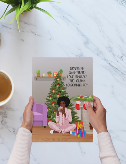 Wrapped in Holiday Joy Hardcover Journal